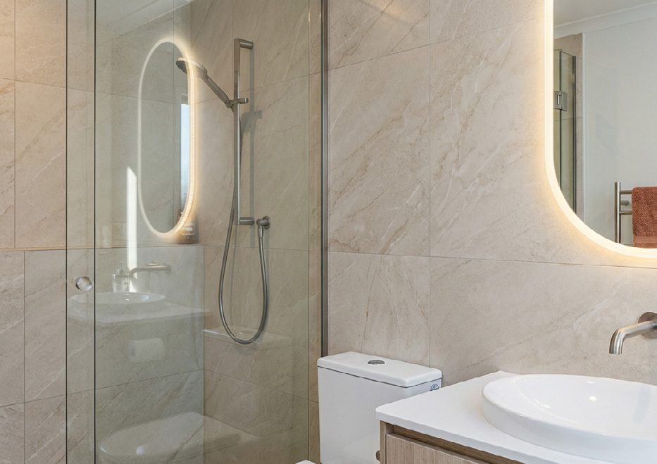 Bathroom in a renovated Parnell apartment