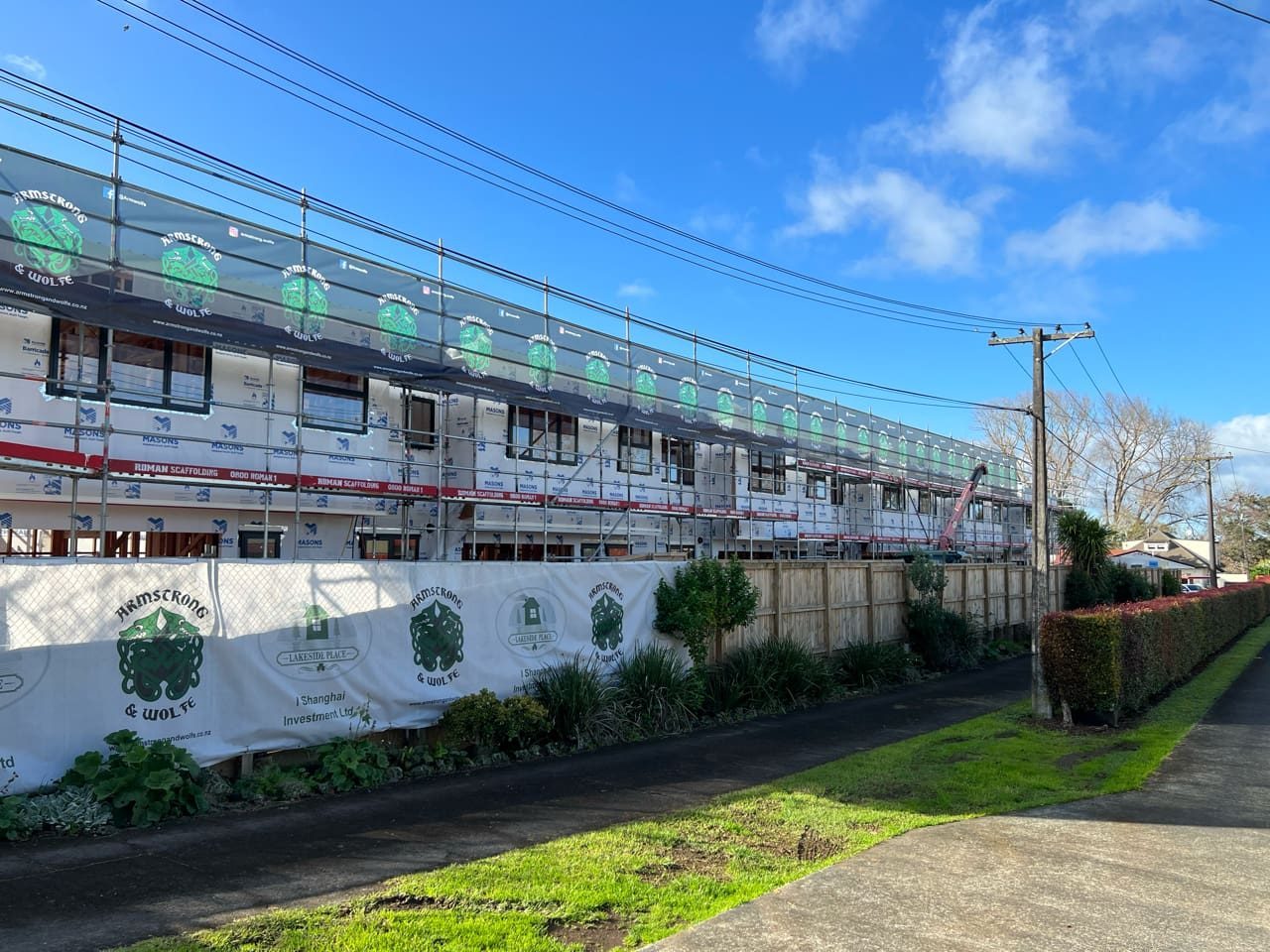 Lakeside Place terrace homes under construction
